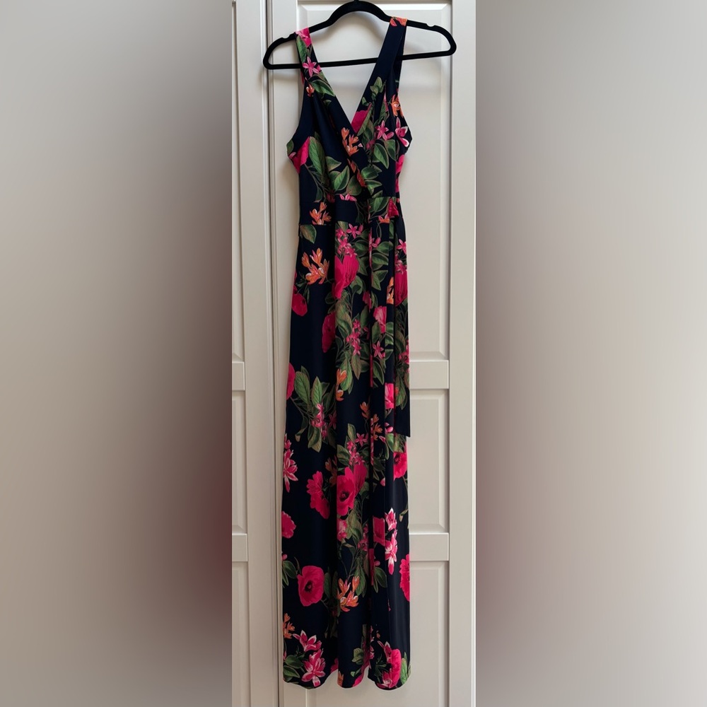 Market & Spruce Floral Maxi Dress - Navy and Pink